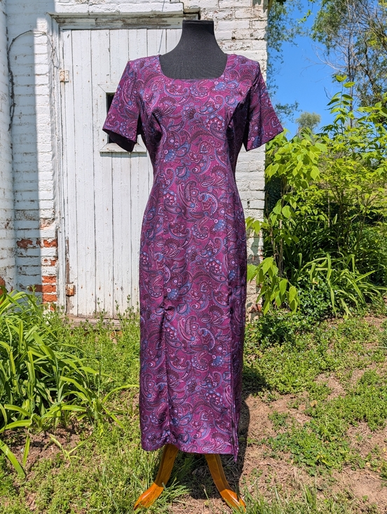 Sag Harbor Dresses & Skirts - Purple Paisley Maxi Dress